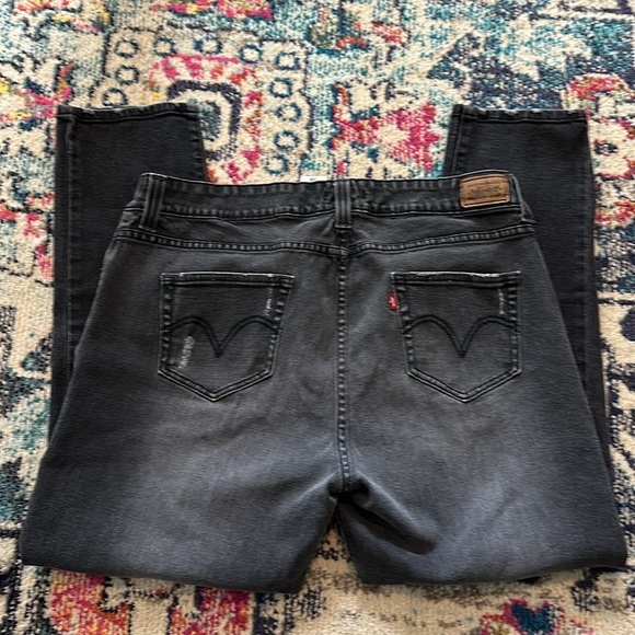 Levi’s 542 Women’s Faded Black Low Skinny Denim Jean size 22M - Picture 3 of 4